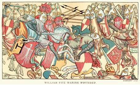 FitzWarin ferito in battaglia.